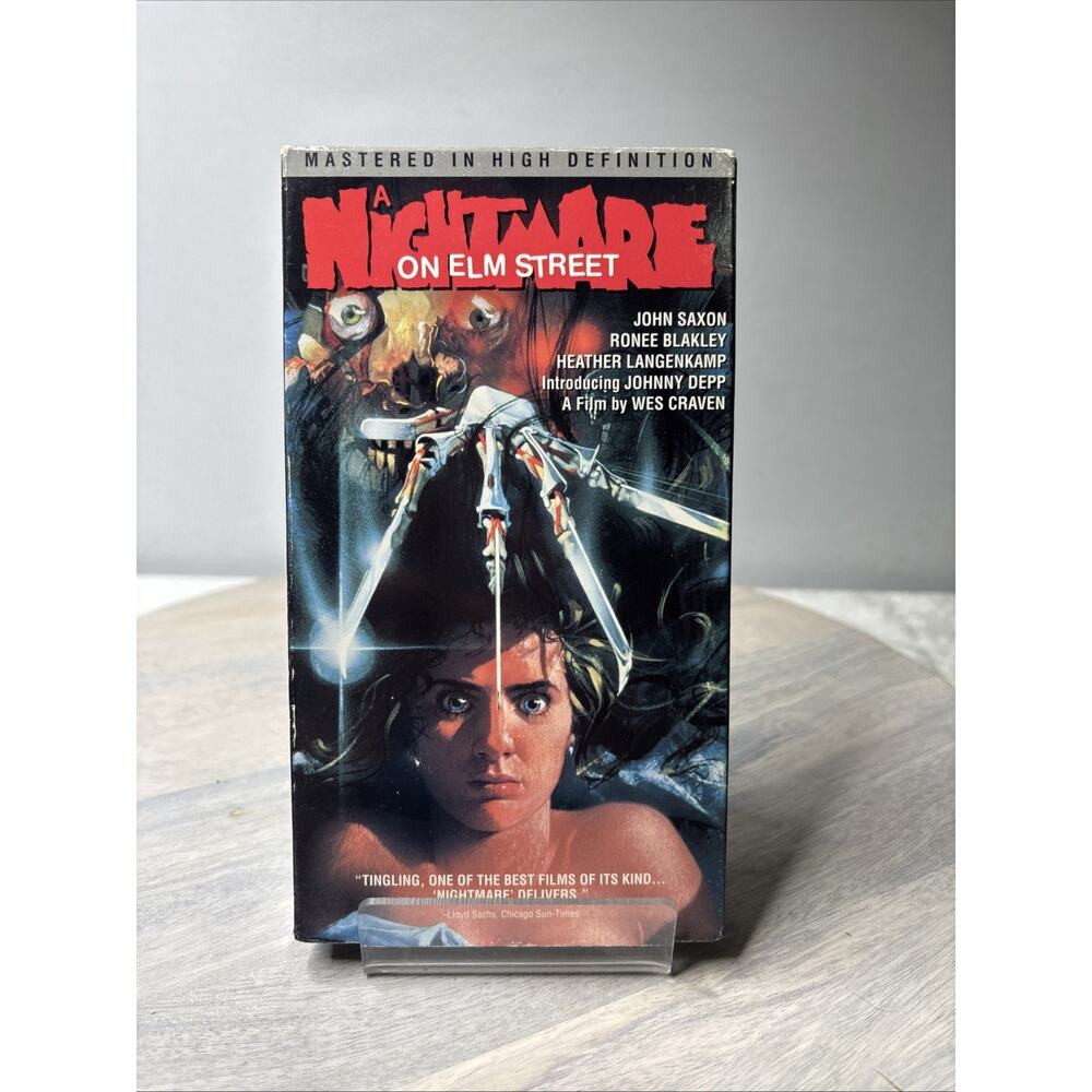 A Nightmare on Elm Street VHS 1984 Wes Craven Johnny Depp Horror Classic Vintage - Picture 1 of 3
